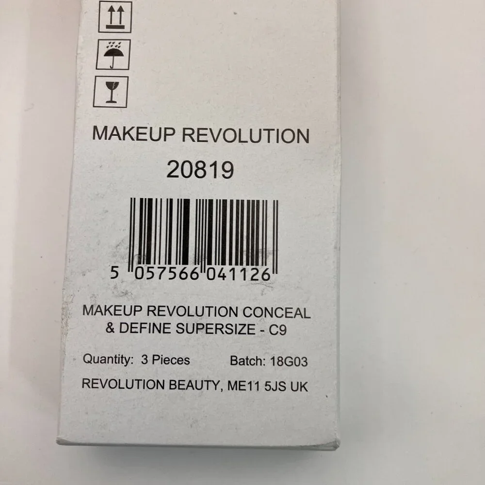 Makeup Revolution Conceal & Define Supersize Liquid Concealer 0.45oz C9 3 Pcs